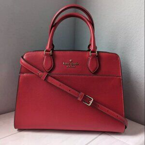 New Kate Spade Purse - Madison Saffiano Medium Satchel Candied Cherry